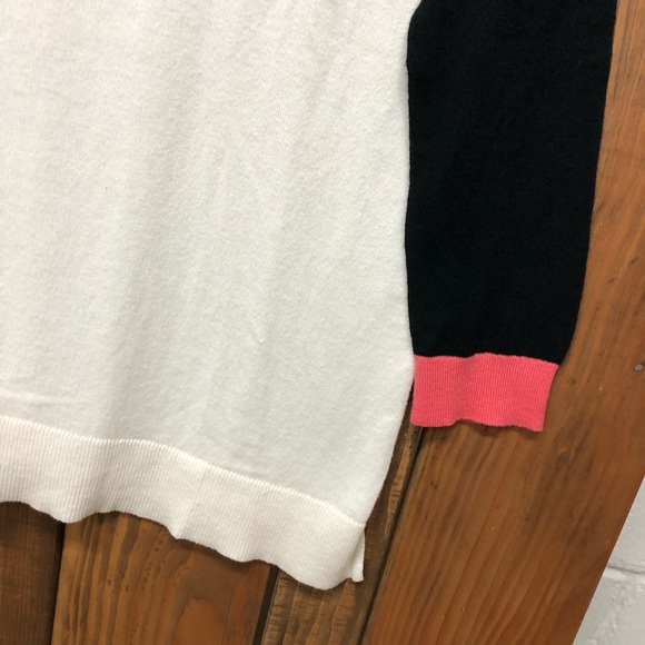 Loft size extra small pink white black sweater - Picture 6 of 7